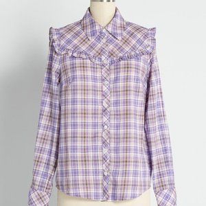 Modcloth Ruffled up at the Rodeo Shirt